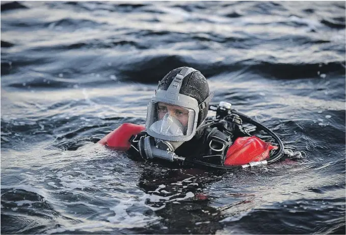  ?? ARKIVFOTO: PER-ÅGE ERIKSEN ?? DYKKER: Dykkere fra Røde Kors i Skien ønsker å bli brukt mer.