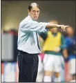  ??  ?? This file photo taken on June 13, 2002 shows Paraguay’s Italian coach Cesare Maldini on June 12, 2002 at the Jeju World Cup Stadium in Seogwipo, during first round Group B match between Slovenia and Paraguay in the 2002 FIFA World Cup Korea/Japan....