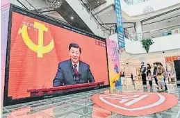  ?? TTR / AFP ?? Xi és omnipresen­t i qualsevol crítica és perseguida amb duresa
