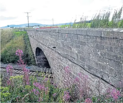  ?? Picture: Heather Fowlie. ?? Abbeyton Bridge was closed in July after structural failings were found.