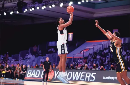  ?? Battle 4 Atlantis ?? UConn forward Isaiah Whaley (5) against VCU on Friday at the Battle 4 Atlantis.