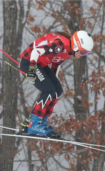  ?? STEVE RUSSELL/TORONTO STAR ?? Brittany Phelan credited her silver medal to friend and Canadian ski cross teammate Kelsey Serwa, saying the gold medallist taught her “everything.”