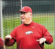  ?? NWA Democrat-Gazette/ANDY SHUPE ?? Dave Jorn, 61, who’s spent 20 years with the Arkansas’ baseball program, stepped down from his position as the Razorbacks’ pitching coach on Monday.