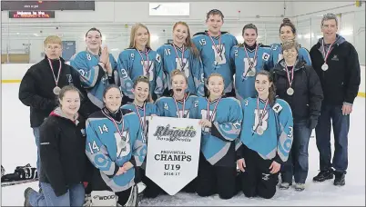  ?? SUBMITTED ?? Berwick’s U19 ringette team was undefeated in their division this season, and went on to win provincial­s.