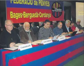  ?? FOTO: ARCHIVO MD ?? Asamblea de la Federació de Bages, Berguedà i Cerdanya en 2018
