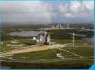  ?? ?? Space Shuttle Atlantis (foreground) sits on Launch Pad A and Endeavour on Launch Pad B at the Kennedy Space Centre in Florida