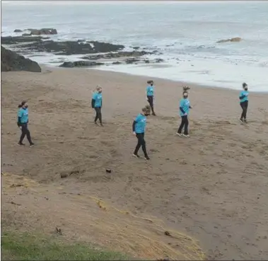  ??  ?? Staff from Dillon’s dance on Baginbun Beach.