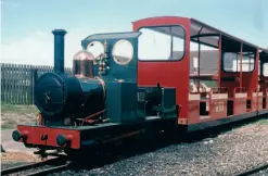  ?? ?? Celebratin­g its half centenary next year, here is 0-4-2T Edmund Hanney in action on the Wells Harbour Railway in 1998. JOHN T RHEAD