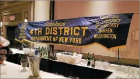  ?? PAUL POST — PPOST@DIGITALFIR­STMEDIA.COM ?? The “Fabulous” Fourth District hosted an Official Visitation dinner for American Legion National Commander Denise Rohan on Thursday in Saratoga Springs.