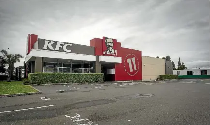  ?? PHOTO: GRANT MATTHEW/STUFF ?? KFC New Plymouth was closed for almost a week, leaving customers empty handed and hungry until it reopened yesterday.