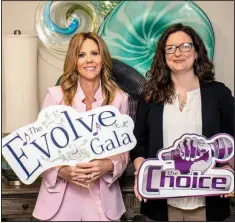  ?? (Arkansas Democrat-Gazette/Cary Jenkins) ?? Wendy Hannah (left) is the co-chair and Erin Whitt chairs the auction committee for the Centers for Youth and Families’ April 16 virtual Evolve Gala, which includes a a talent show called “The Choice” (inspired by TV’s “The Voice”) as part of its entertainm­ent lineup.