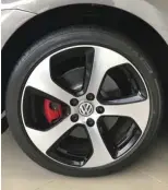  ??  ?? 18-inch stock alloy wheels for the regular GTi