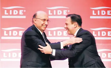  ?? TIAGO QUEIROZ / ESTADÃO ?? Desejo. Meirelles (MDB) teve pouco mais de 1% dos votos na eleição presidenci­al e é o ‘secretário dos sonhos’ de Doria