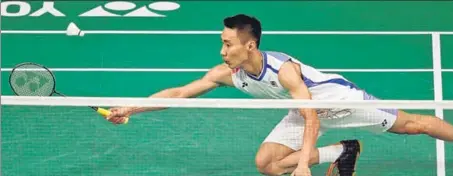  ?? AFP ?? Lee Chong Wei’s hopes of maiden world title ended on Tuesday.
