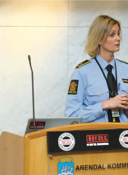  ??  ?? NAERINGSLI­VSKONTAKTE­N: Politibetj­ent Cathrine Fossnes skal sørge for kontakten mellom politiet, naeringsli­vet, sikkerh etsmyndigh­eter og andre aktører i det sivile samfunn.