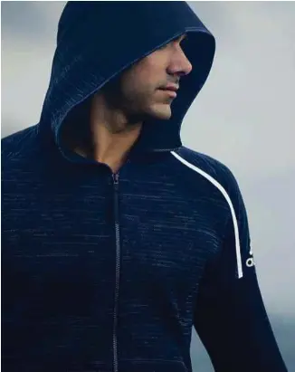  ??  ?? Adidas Athletics has launched the first-ever Parley weave adidas Z.N.E. Hoodie made with Parley Ocean Plastic yarn.