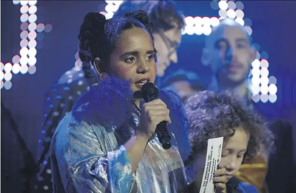  ?? CHRIS DONOVAN/THE CANADIAN PRESS ?? In accepting the Polaris prize for her Spanish-language album La Papessa, Lido Pimienta launched a tirade.