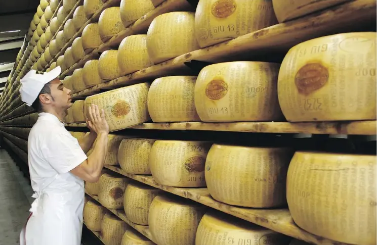  ?? ALESSIA PIERDOMENI­CO/BLOOMBERG FILES ?? Under theCompreh­ensive Economic and Trade Agreement (CETA) with the European Union, Canada agreed to more than double tariff-free imports of cheese over five years. However, more than eight months into 2018, only 36 per cent of the high-quality cheese quota has been used.