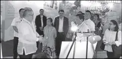  ??  ?? PA Joey Concepcion with Sec. Ramon Lopez, former president Gloria Macapagal-Arroyo, and President Rodrigo Duterte during the National MSME Summit 2018.