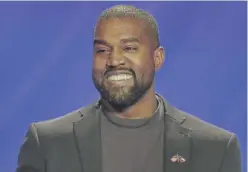  ?? MICHAEL WYKE/AP ?? Kanye West declared himself a presidenti­al candidate on July 4.