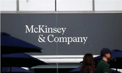  ?? ?? McKinsey and the US justice department declined to comment. Photograph: Benoît Tessier/Reuters