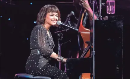  ?? AL WAGNER/INVISION/AP ?? Norah Jones performs at Willie: Life & Songs Of An American Outlaw at Bridgeston­e Arena on Jan. 12, 2019, in Nashville, Tenn. Her new album will be released on Friday.