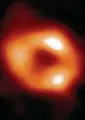  ?? EHT COLLABORAT­ION ?? The colorized image unveiled Thursday of the first wild but fuzzy image of the supermassi­ve black hole at the center of our own Milky Way galaxy is from the internatio­nal consortium behind the Event Horizon Telescope, a collection of eight synchroniz­ed radio telescopes around the world.