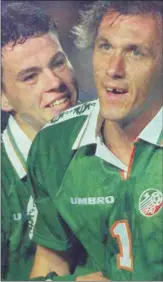  ??  ?? Tony Cascarino gets a cuddle!