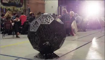  ?? File photos ?? There have been some classic pieces done. A fire pit in the shape of the Star Wars Death Star was one of the 12 live auction items at the annual Great Plains College Carhartts and Caviar Welding Showcase and Auction in Swift Current, Feb. 25, 2016. It fetched a price of $1,100 during the auction.