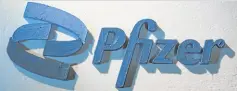  ?? —REUTERS ?? WITH PROMISE Pfizer Inc.‚ whose logo appears above‚ has unveiled a treatment for COVID–19 in the class of protease inhibitors.