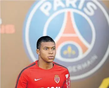  ?? AFP ?? Kylian Mbappé, la joya. Tiene 18 años y lo quieren todos. Según Marca está hecho.