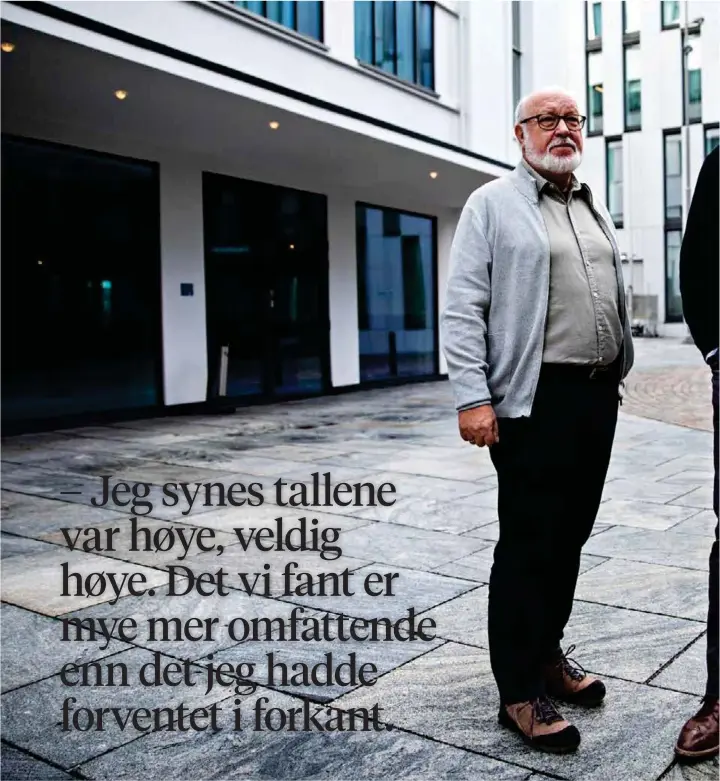  ??  ?? LEDELSEN: Styreleder Finn Konow Jellestad og administre­rende direktør Ole Hope ved Bergenskli­nikkene.