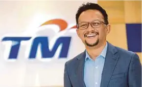  ?? PIC BY MOHAMAD SHAHRIL BADRI SAALI ?? Telekom Malaysia Bhd acting group chief executive officer Imri Mokhtar says ‘New TM’ will put the company on a stronger financial position.