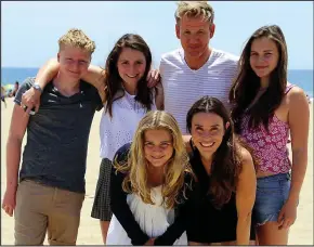  ??  ?? Expanding their brood: The Ramsays and their four teenage children