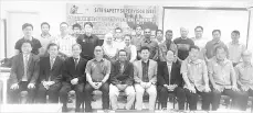  ??  ?? The participan­ts of the Site Safety Supervisor course.