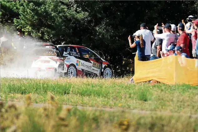  ?? Fotos: Yann Hellers ?? Ott Tänak baut mit dem Erfolg seine Führung in der Wm-wertung weiter aus.