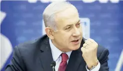  ??  ?? Mr Netanyahu