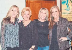  ?? LISA HOLLEY VANN TRIBUNE NEWS SERVICE ?? Sisters Kristelle Harrington, Lisa Holley Vann, Rachelle Dyer and Shannon Nicoll met for the first time at a special dinner on Feb. 15.