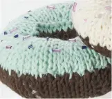  ??  ?? These knitted doughnuts look good enough to eat – we only wish we could!