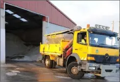  ??  ?? One truck in Louth County Council’s gritting fleet.