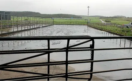  ??  ?? The floodwash system which begins the effluent irrigation process.