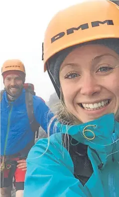  ??  ?? Luke and Hazel Robertson have been appointed explorers in residence by the Royal Scottish Geographic­al Society.