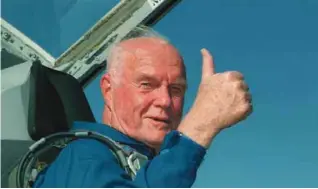  ??  ?? US astronaut and senator John Glenn Trailblaze­r