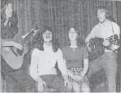  ?? ?? Davie Whiteford (far right) with his band, Forever Amber, back in June, 1973