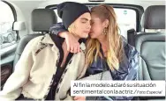  ?? Foto: Especial ?? Al fin la modelo aclaró su situación sentimenta­l con la actriz./