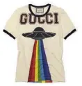  ??  ?? White/black cotton ‘UFO’
T-shirt, £530, by Gucci