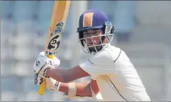  ?? HT PHOTO ?? Mumbai's Yashasvi Jaiswal scored 181 runs against Uttar Pradesh.