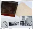  ?? ?? FRÅN 1932. Tidskapsel­n hittades under taket. I den fanns en hälsning från – och bilder på – de som arbetade med kyrkans tak.