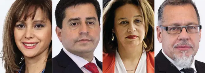  ?? ?? ► Loreto Carvajal, Pedro Araya, Ximena Órdenes y Ricardo Lagos W., senadores PPD.