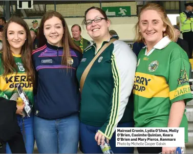  ?? Photo by Michelle Cooper Galvin ?? Mairead Cronin, Lydia O’Shea, Molly O’Brien, Caoimhe Quinlan, Keara O’Brien and Mary Pierce, Kenmare